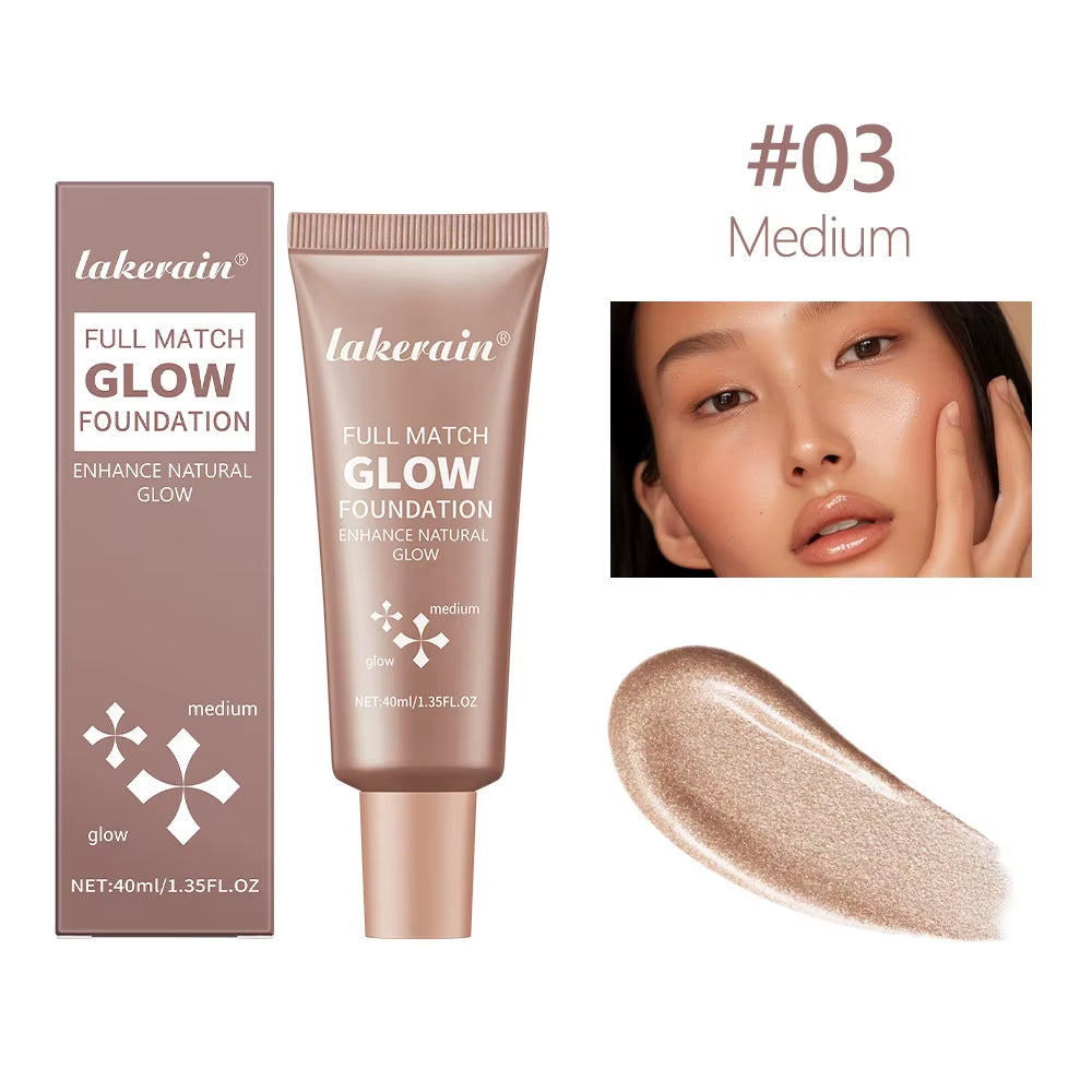 Glow Foundation Illuminator Glotion Natural Glow Enhancer Glowing Moisturizing Lightweight Base Multi-Purpose Illuminator Highli