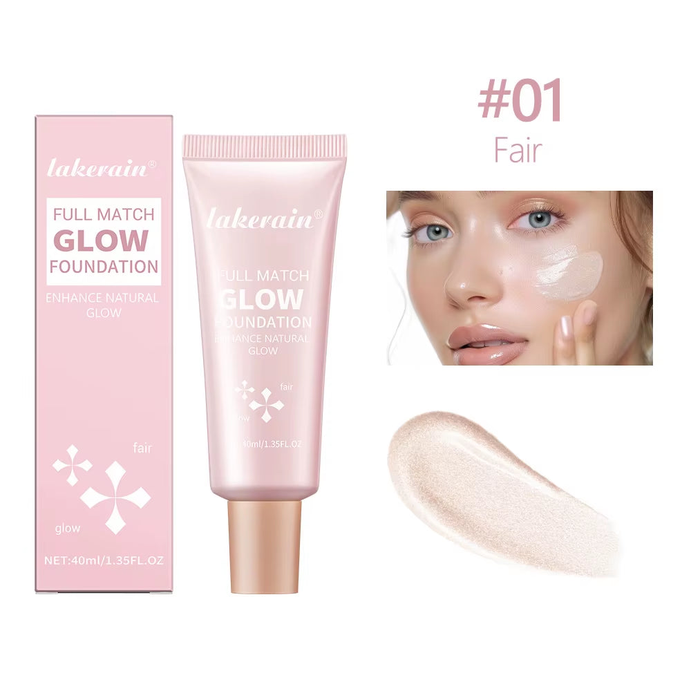 Glow Foundation Illuminator Glotion Natural Glow Enhancer Glowing Moisturizing Lightweight Base Multi-Purpose Illuminator Highli